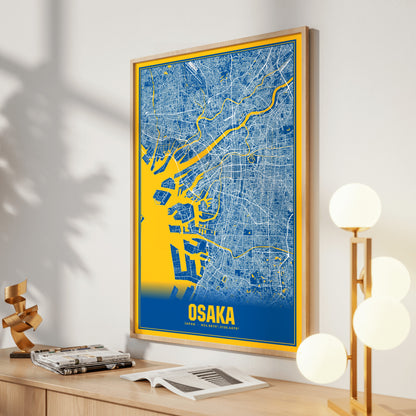 Osaka Blockbuster Map Poster