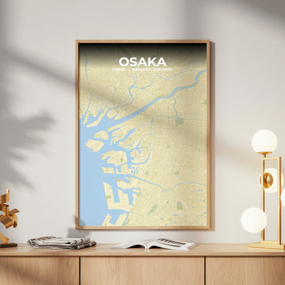 Osaka Drift Map Poster