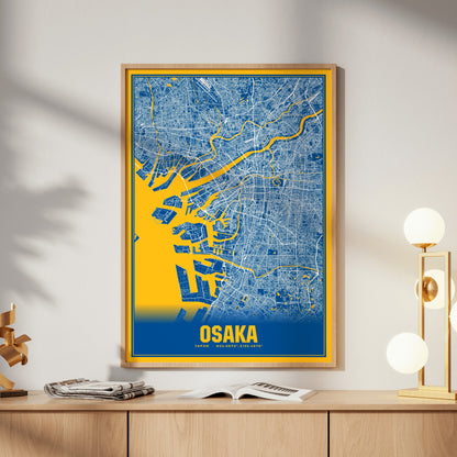 Osaka Blockbuster Map Poster