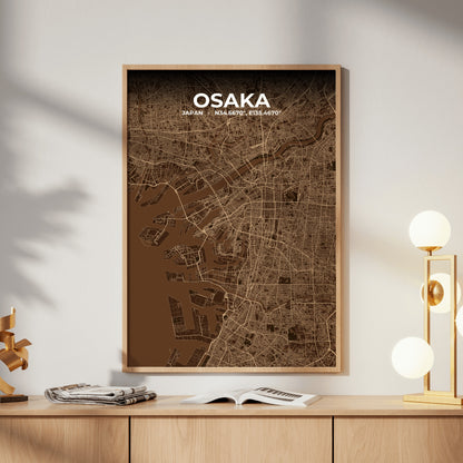 Osaka Plum Map Poster
