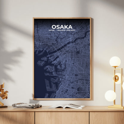 Osaka Tide Map Poster