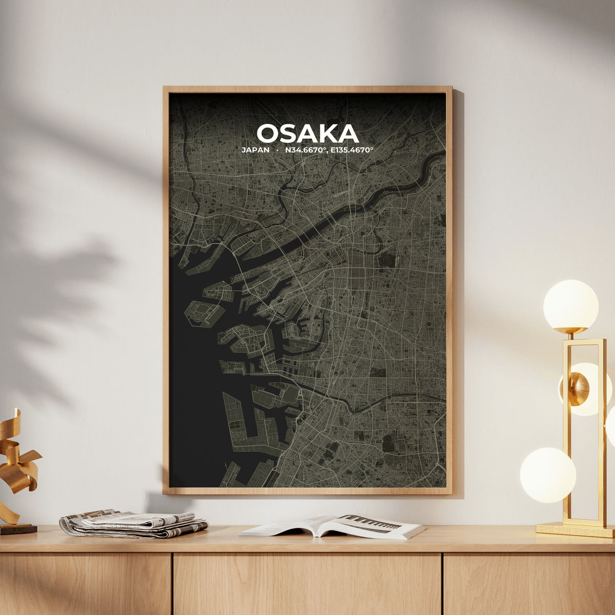 Osaka Sable Map Poster