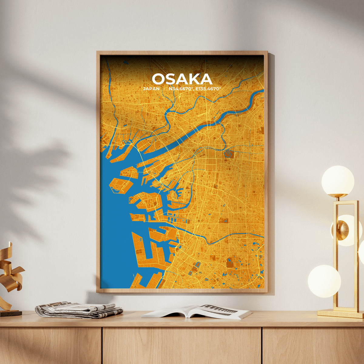 Osaka Scorch Map Poster