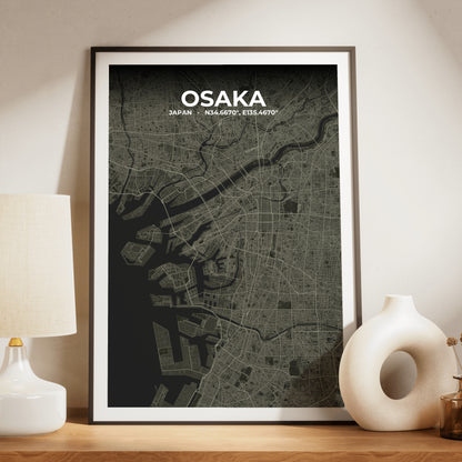 Osaka Sable Map Poster