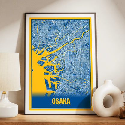 Osaka Blockbuster Map Poster