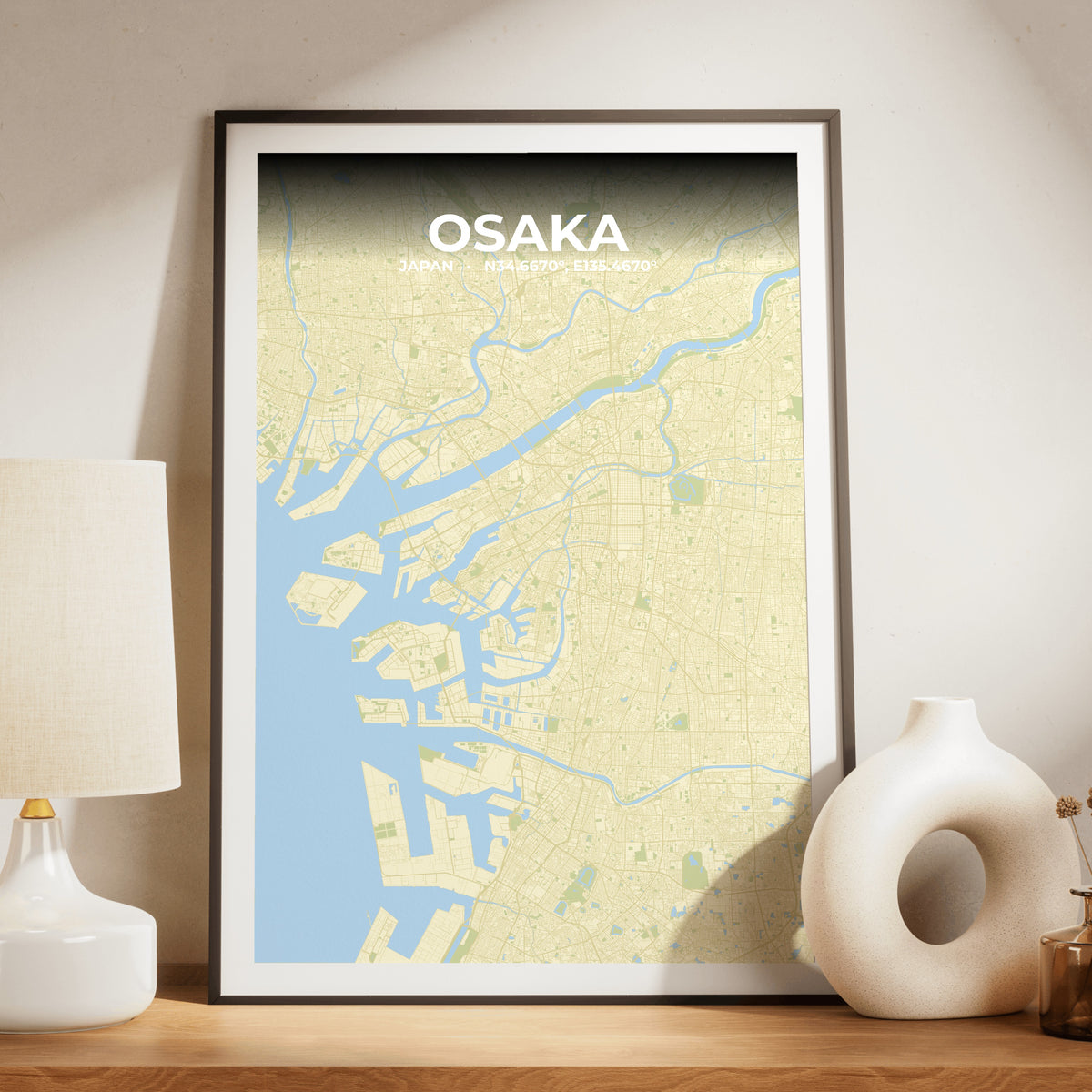 Osaka Drift Map Poster