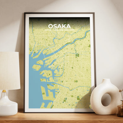 Osaka Fern Map Poster