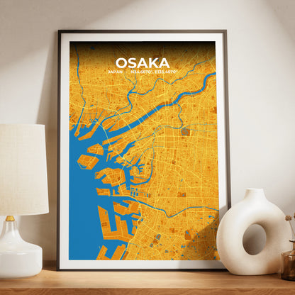 Osaka Scorch Map Poster