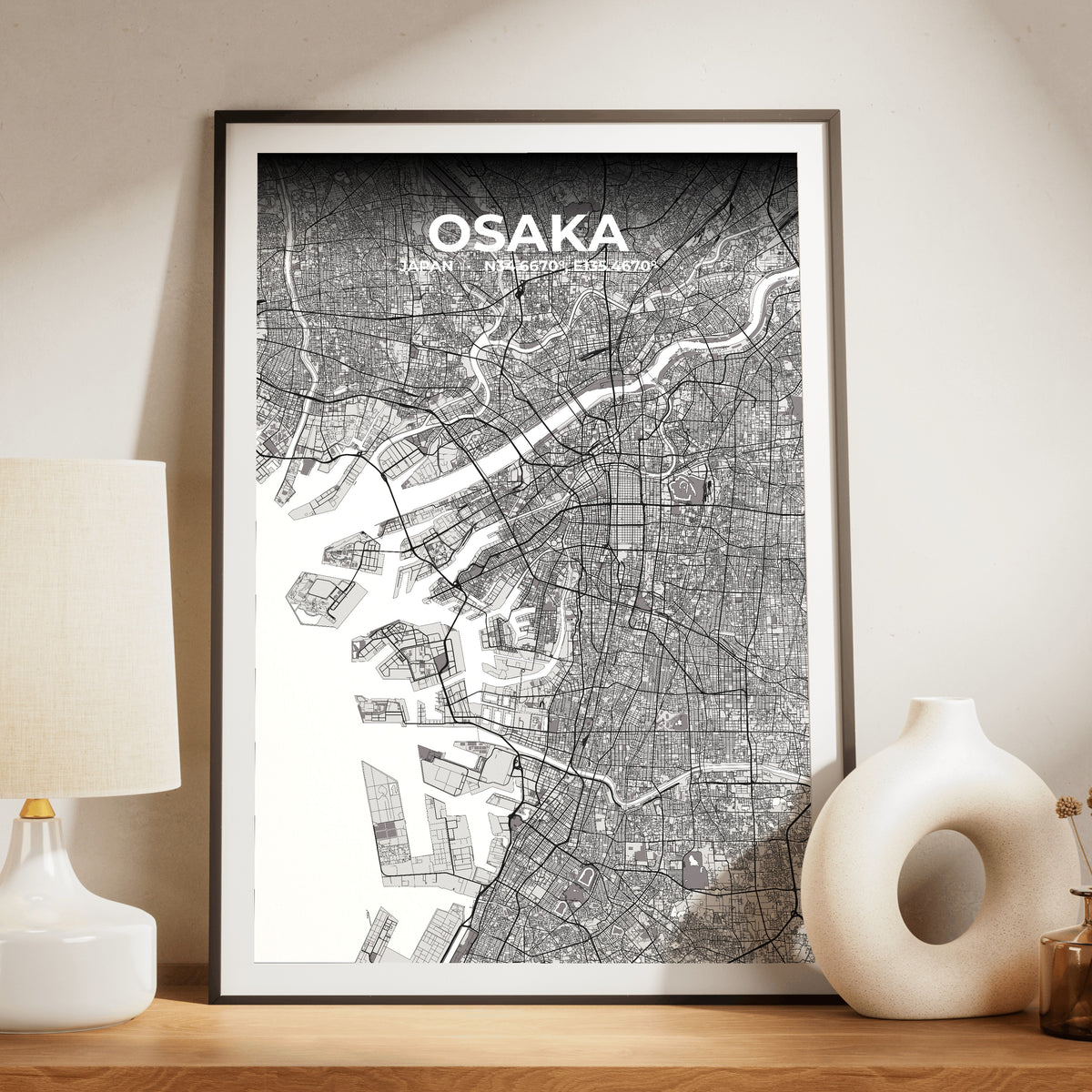 Osaka Ash Map Poster