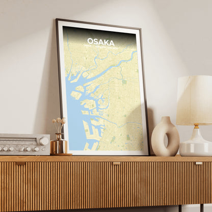 Osaka Drift Map Poster