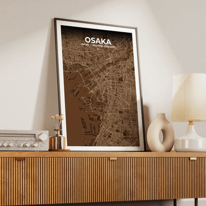 Osaka Plum Map Poster