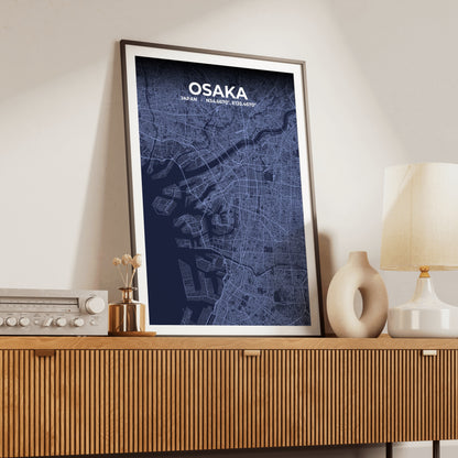 Osaka Tide Map Poster