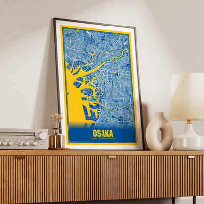 Osaka Blockbuster Map Poster