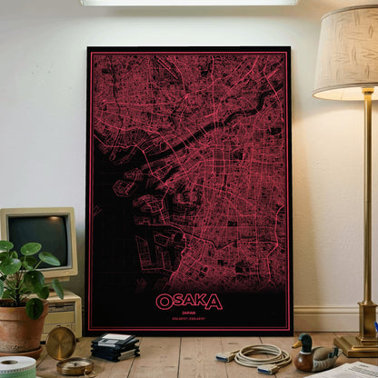Osaka Phosphor Map Poster - System Alert