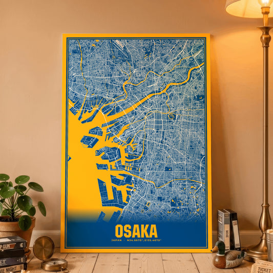 Osaka Blockbuster Map Poster