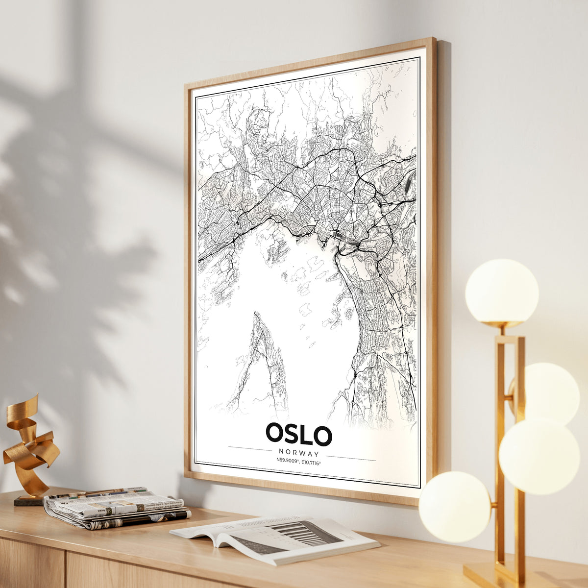 Oslo Modern Map Poster
