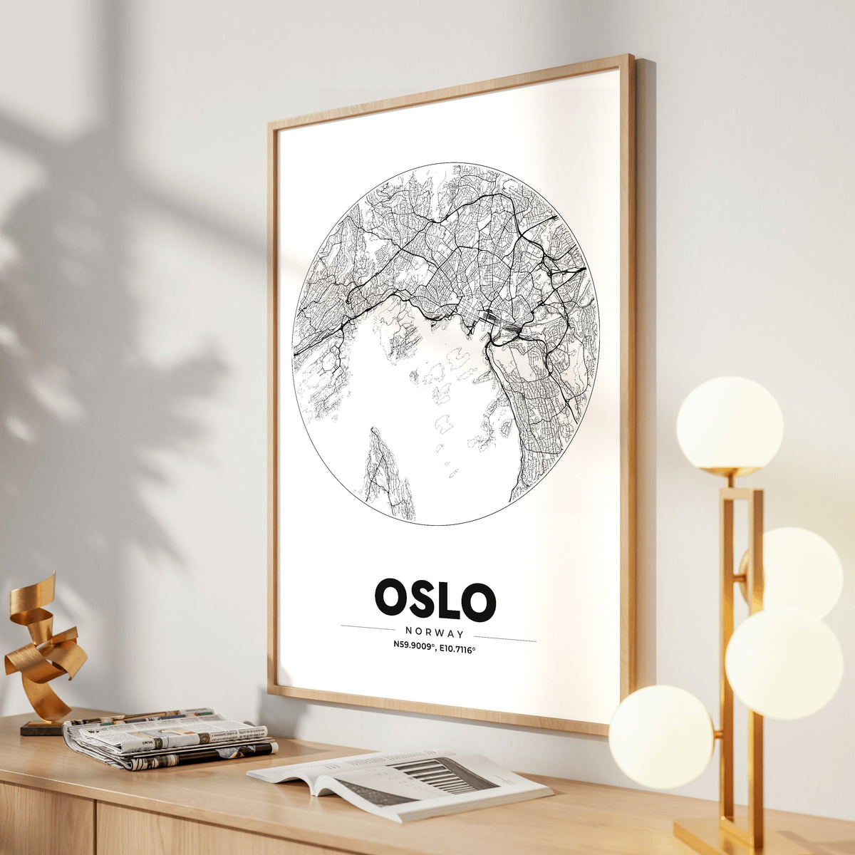 Oslo Spot Map Poster