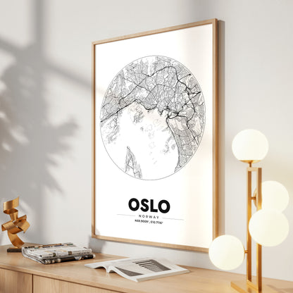 Oslo Spot Map Poster