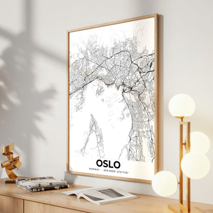 Oslo Elegant Map Poster