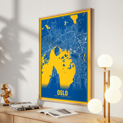 Oslo Blockbuster Map Poster