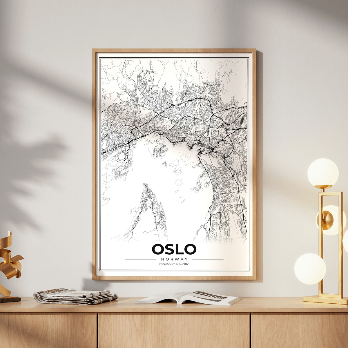 Oslo Modern Map Poster