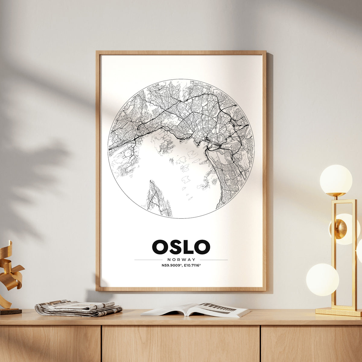 Oslo Spot Map Poster