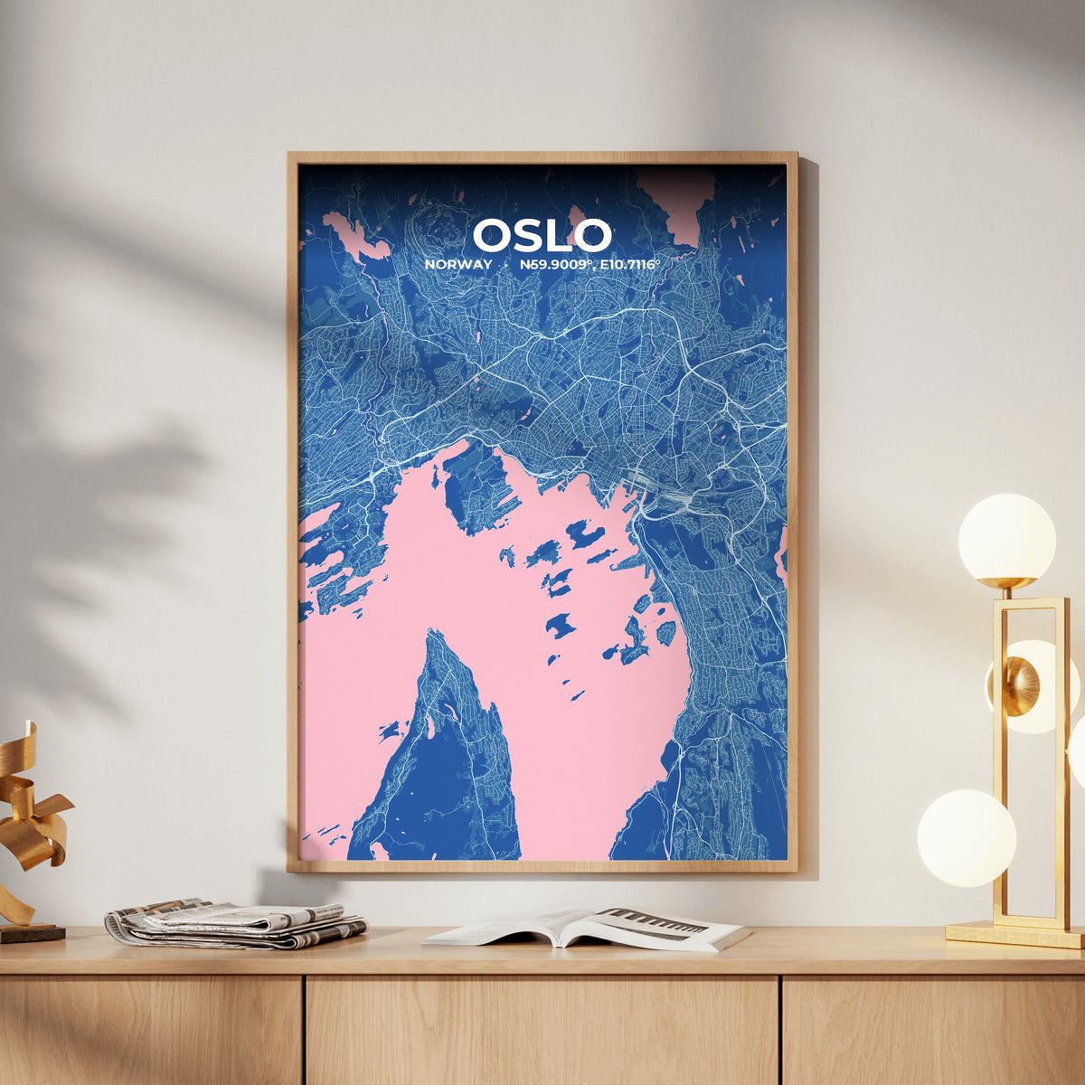 Oslo Candy Map Poster