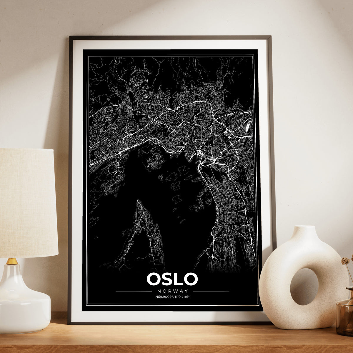Oslo Modern Map Poster