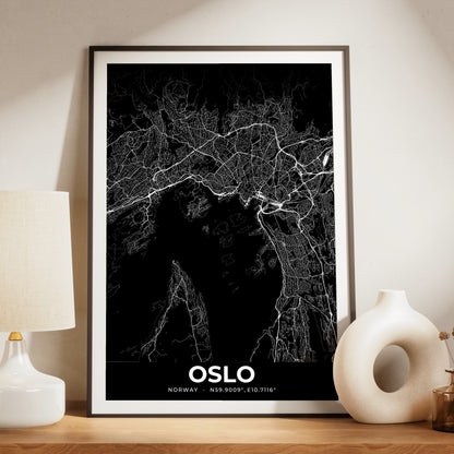 Oslo Elegant Map Poster