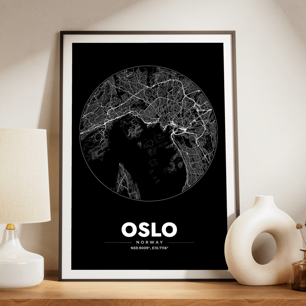 Oslo Spot Map Poster