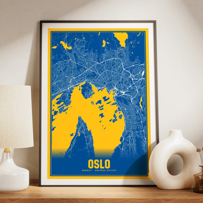 Oslo Blockbuster Map Poster