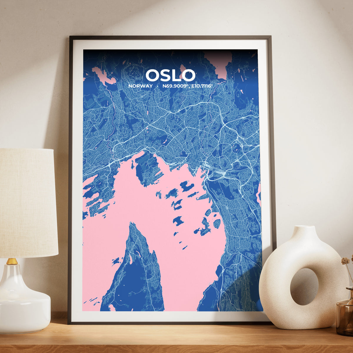 Oslo Candy Map Poster