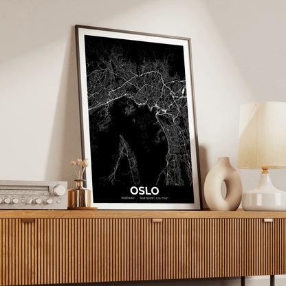 Oslo Elegant Map Poster