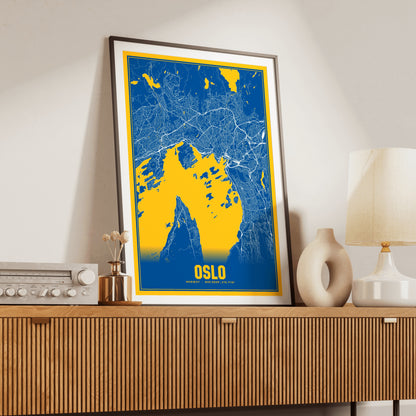 Oslo Blockbuster Map Poster