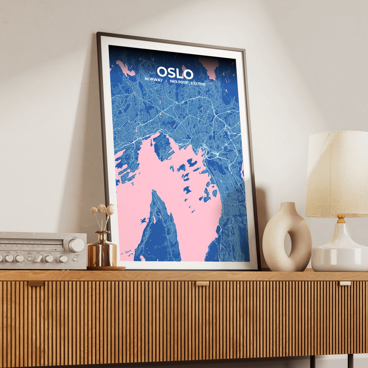 Oslo Candy Map Poster