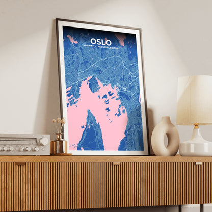 Oslo Candy Map Poster