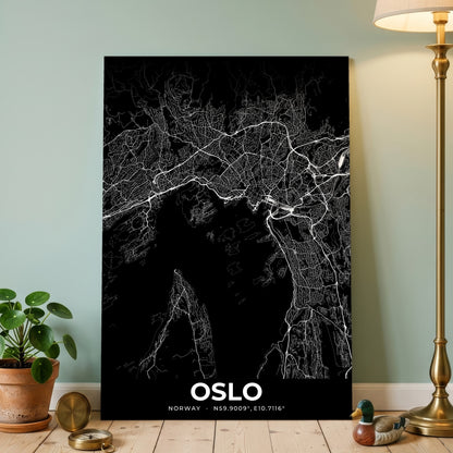 Oslo Elegant Map Poster