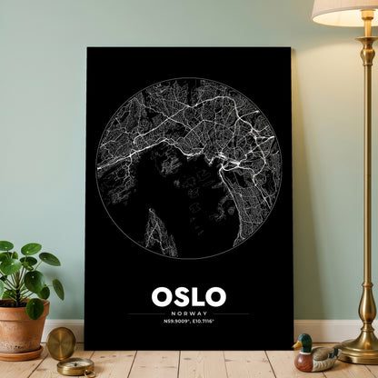 Oslo Spot Map Poster