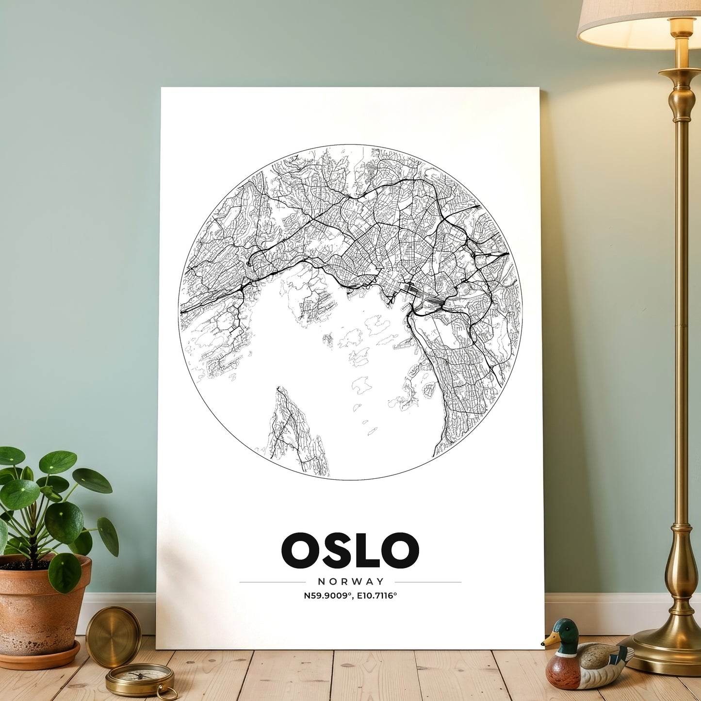Oslo Spot Map Poster