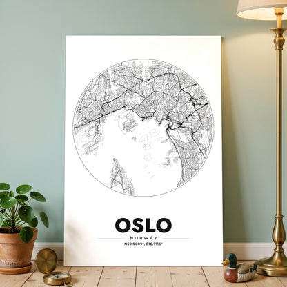 Oslo Spot Map Poster
