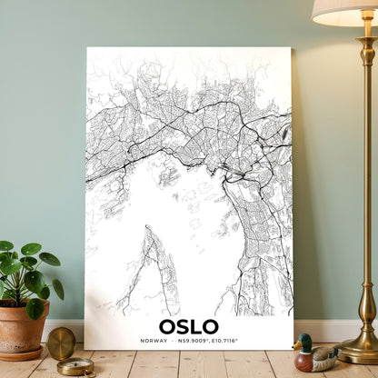 Oslo Elegant Map Poster