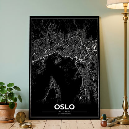 Oslo Modern Map Poster