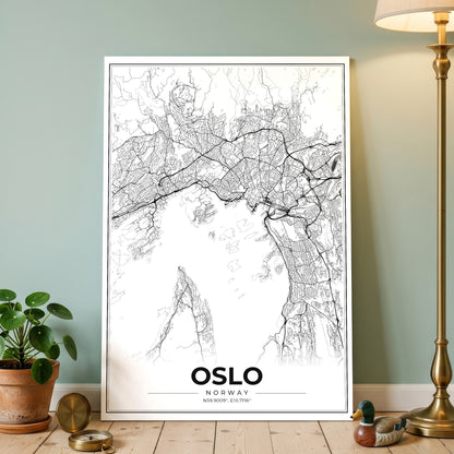 Oslo Modern Map Poster
