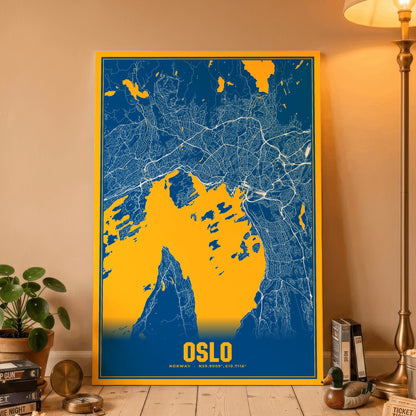 Oslo Blockbuster Map Poster
