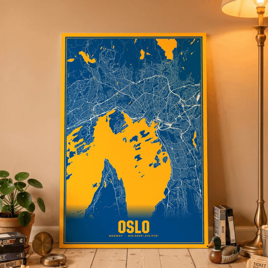Oslo Blockbuster Map Poster
