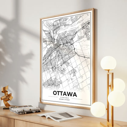 Ottawa Modern Map Poster