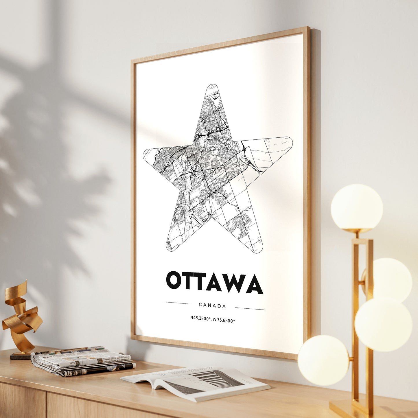 Ottawa Star Map Poster