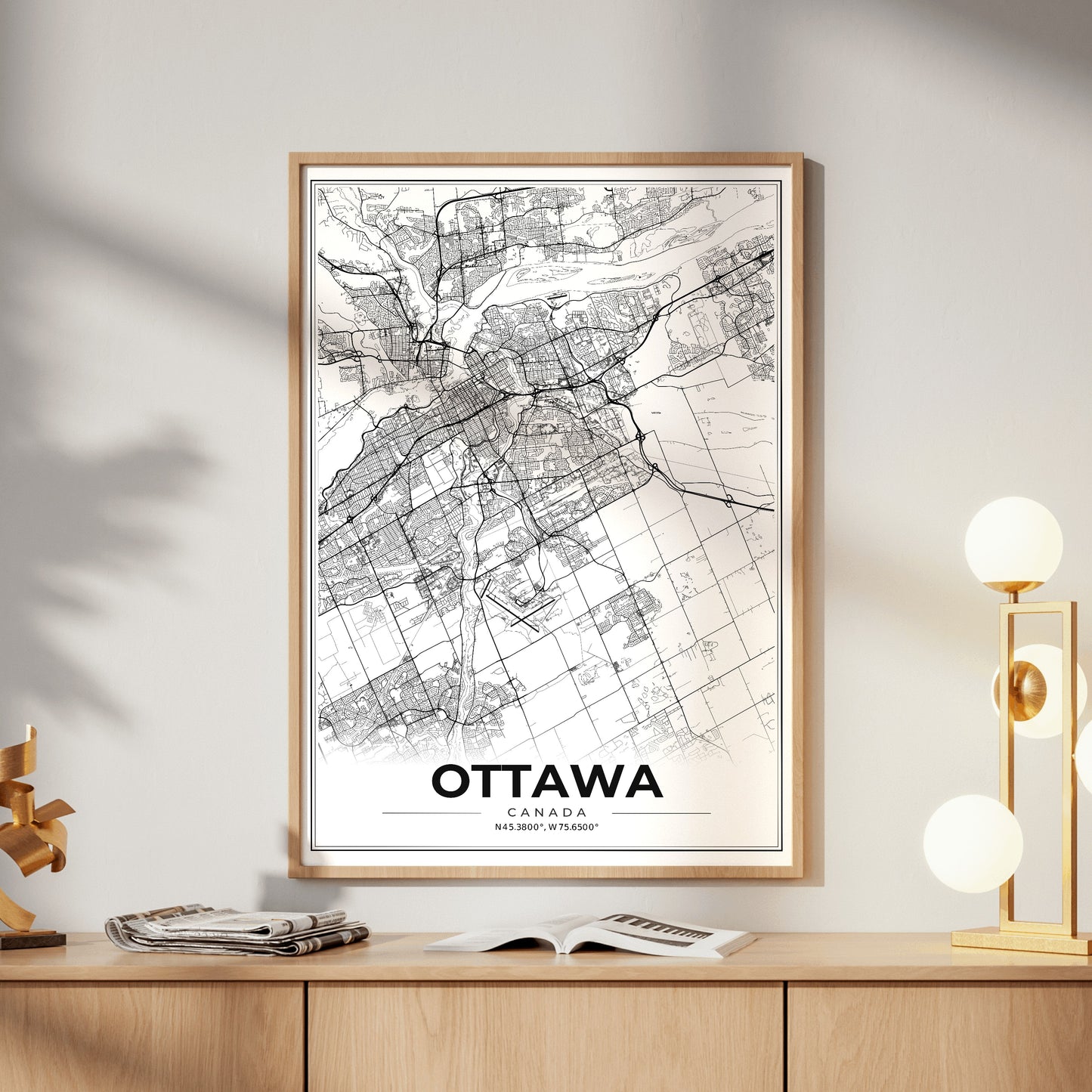 Ottawa Modern Map Poster