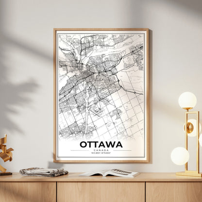 Ottawa Modern Map Poster