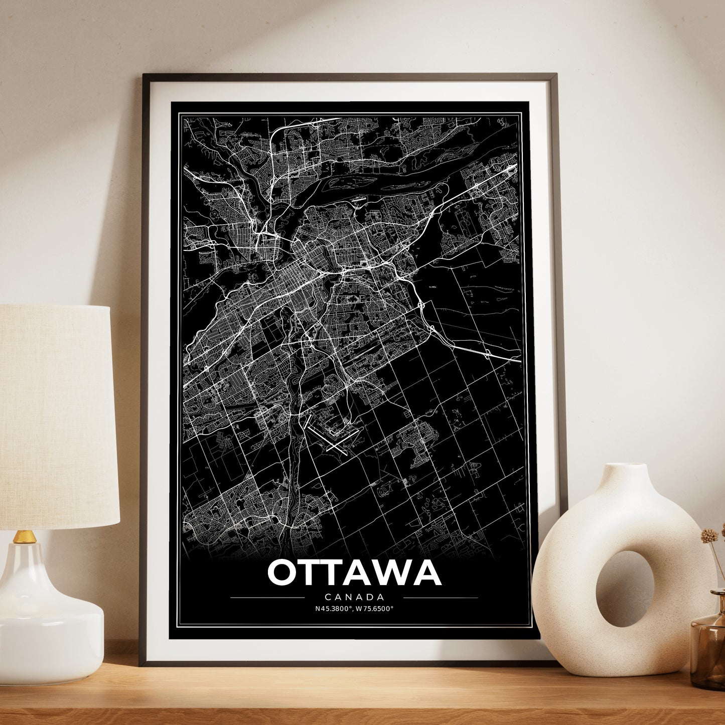 Ottawa Modern Map Poster